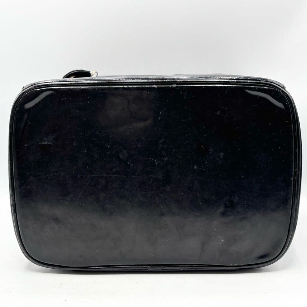 Chanel Coco Mark Large Vanity Patent Leather Cosmetic  Bag K000001-M1e2404-1 CC - Picture 5 of 11